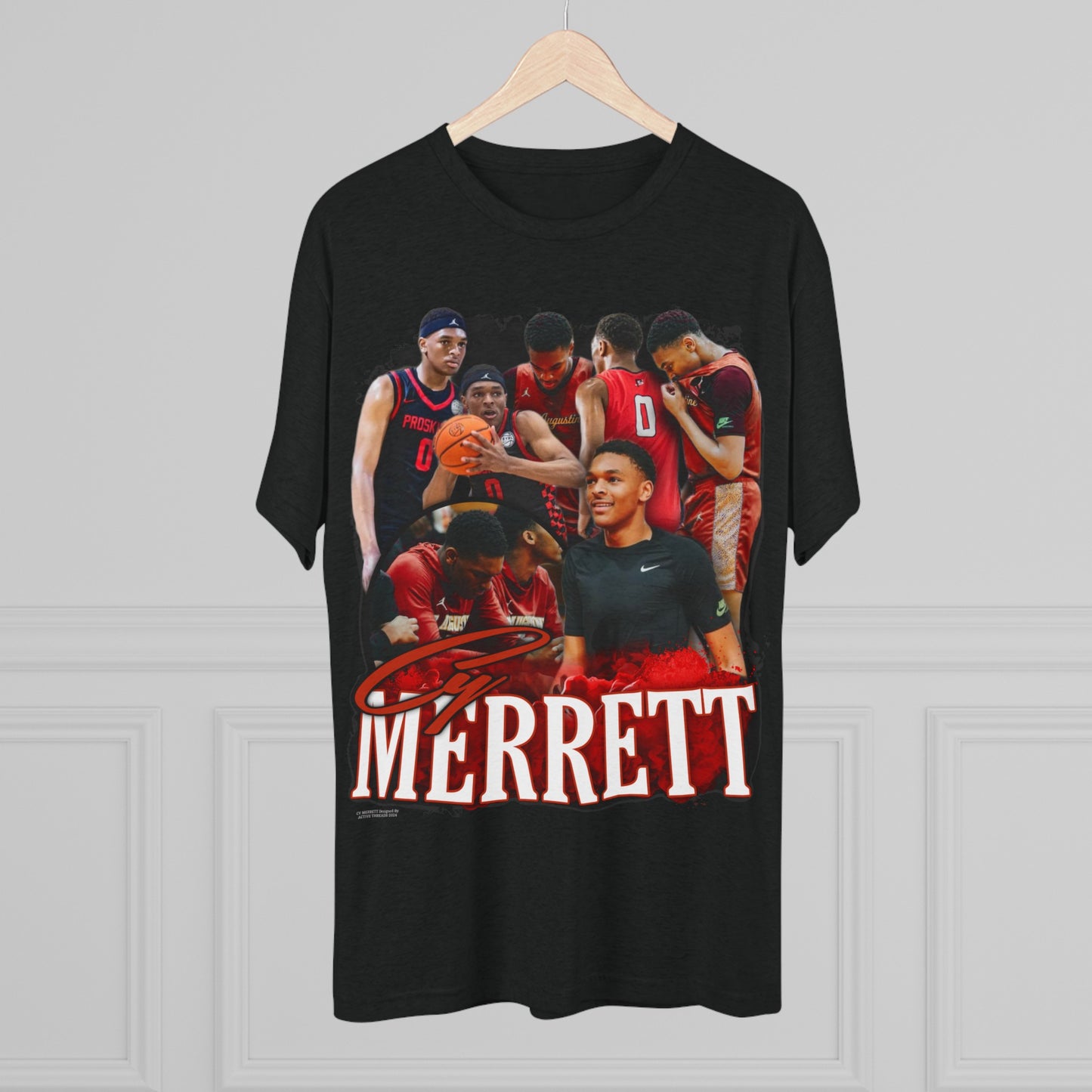 Cy Merrett Tri-Blend Crew Tee