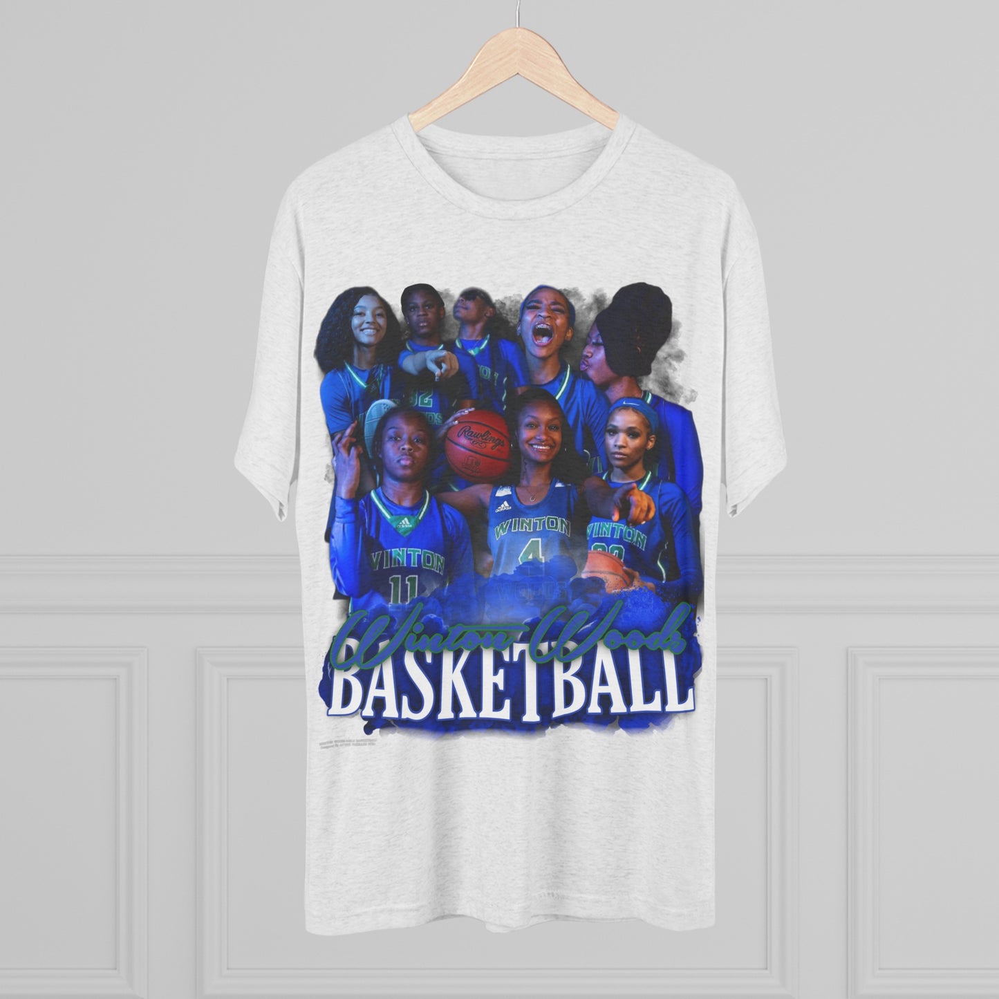 Winton Woods Girls Basketball Tri-Blend Crew Tee