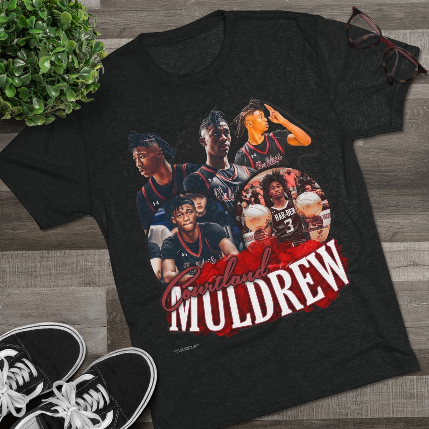 Courtland Muldrew Tri-Blend Crew Tee