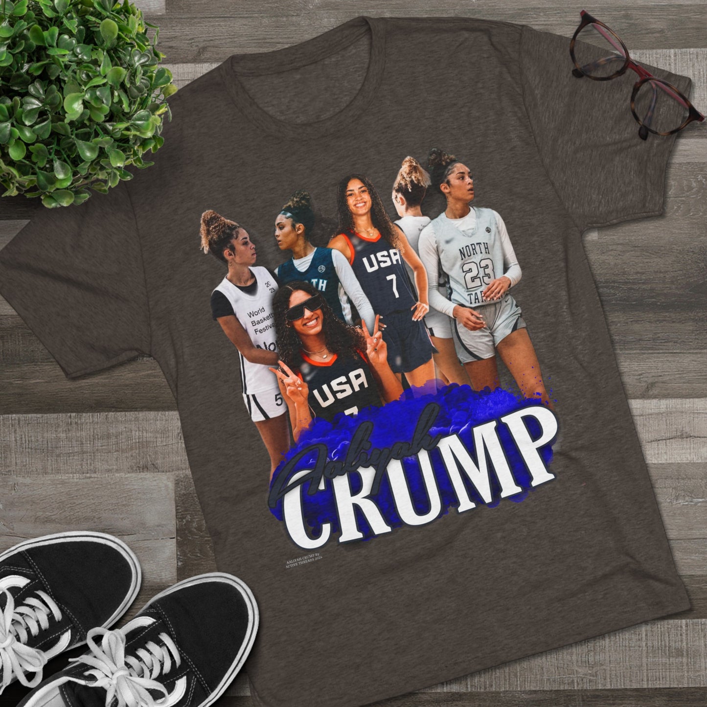 Aaliyah Crump Tri-Blend Crew Tee