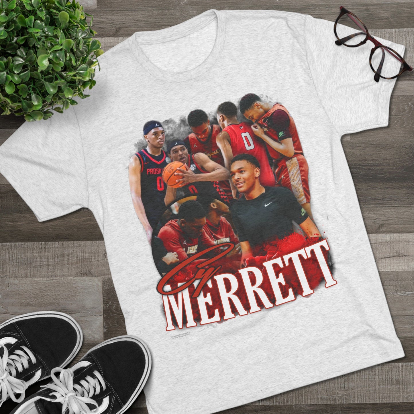 Cy Merrett Tri-Blend Crew Tee