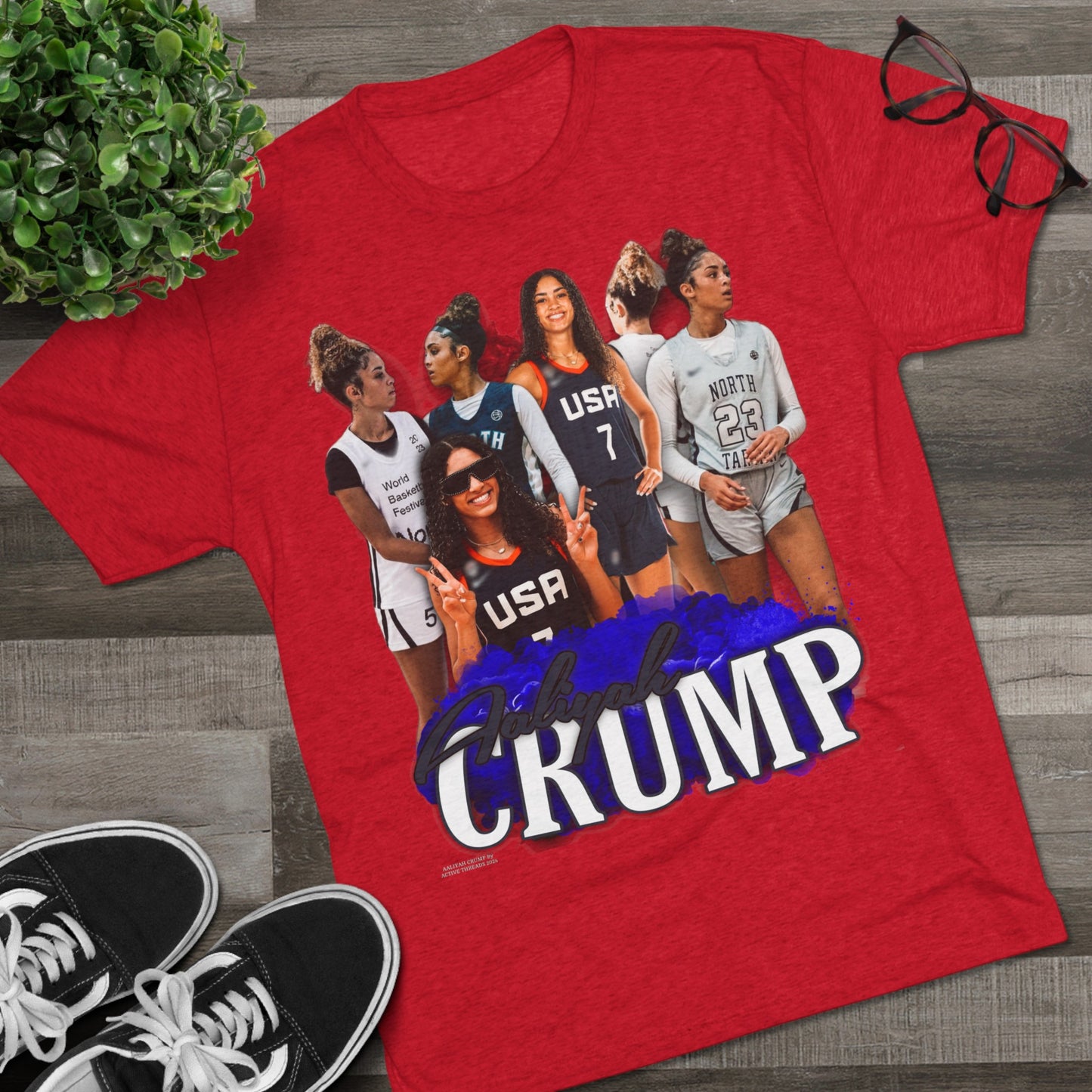Aaliyah Crump Tri-Blend Crew Tee
