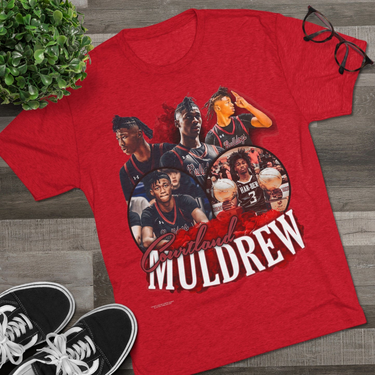 Courtland Muldrew Tri-Blend Crew Tee