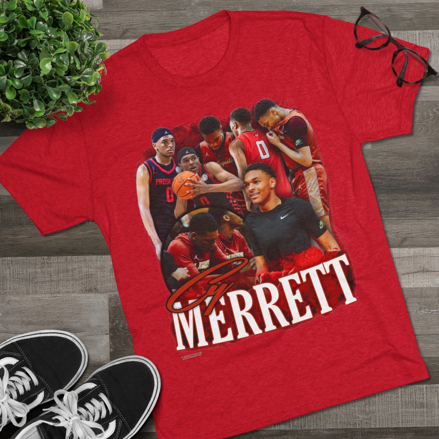 Cy Merrett Tri-Blend Crew Tee