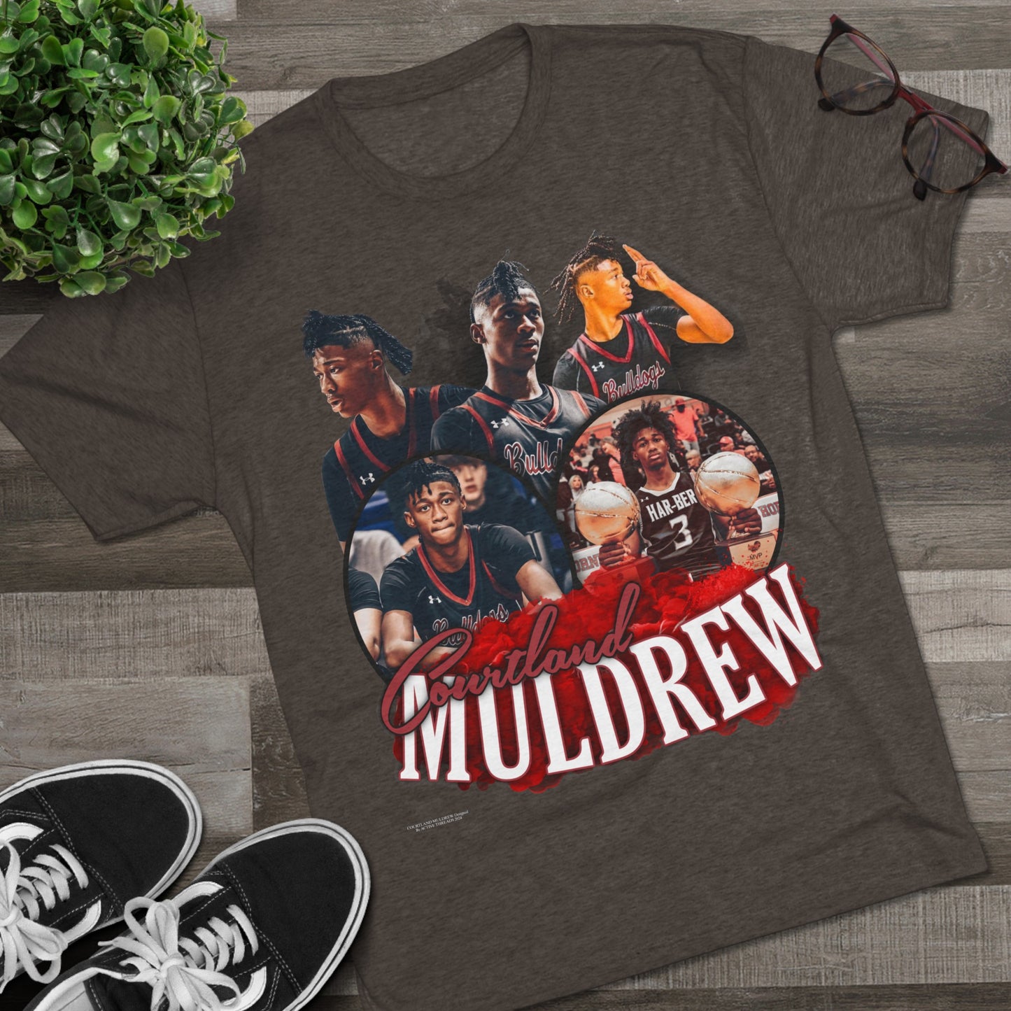 Courtland Muldrew Tri-Blend Crew Tee