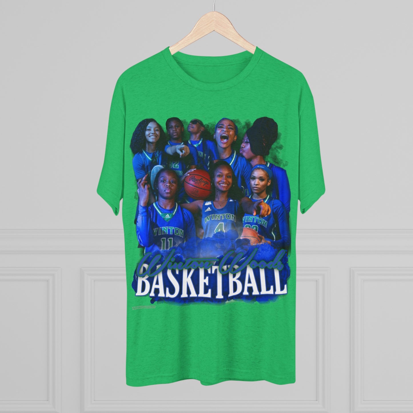 Winton Woods Girls Basketball Tri-Blend Crew Tee