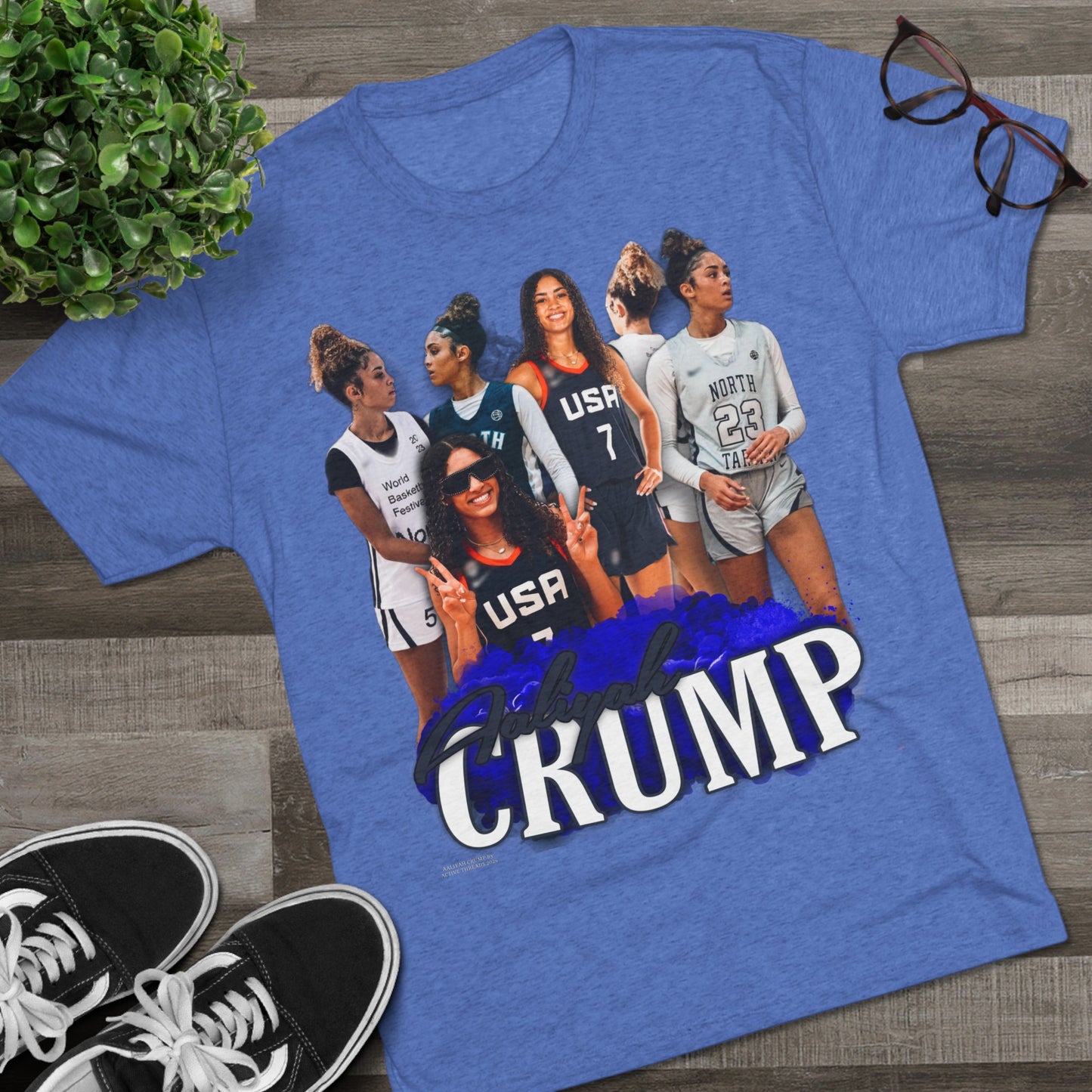 Aaliyah Crump Tri-Blend Crew Tee