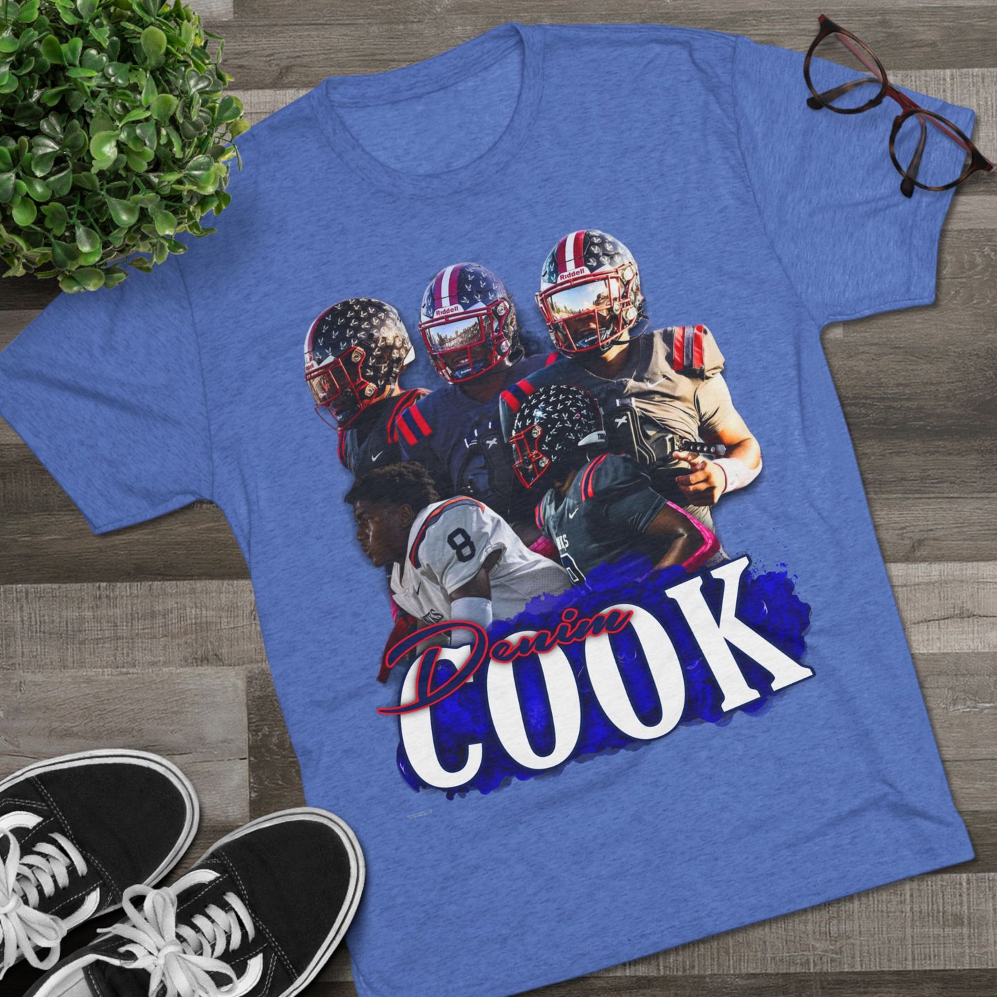 Denim Cook Tri-Blend Crew Tee