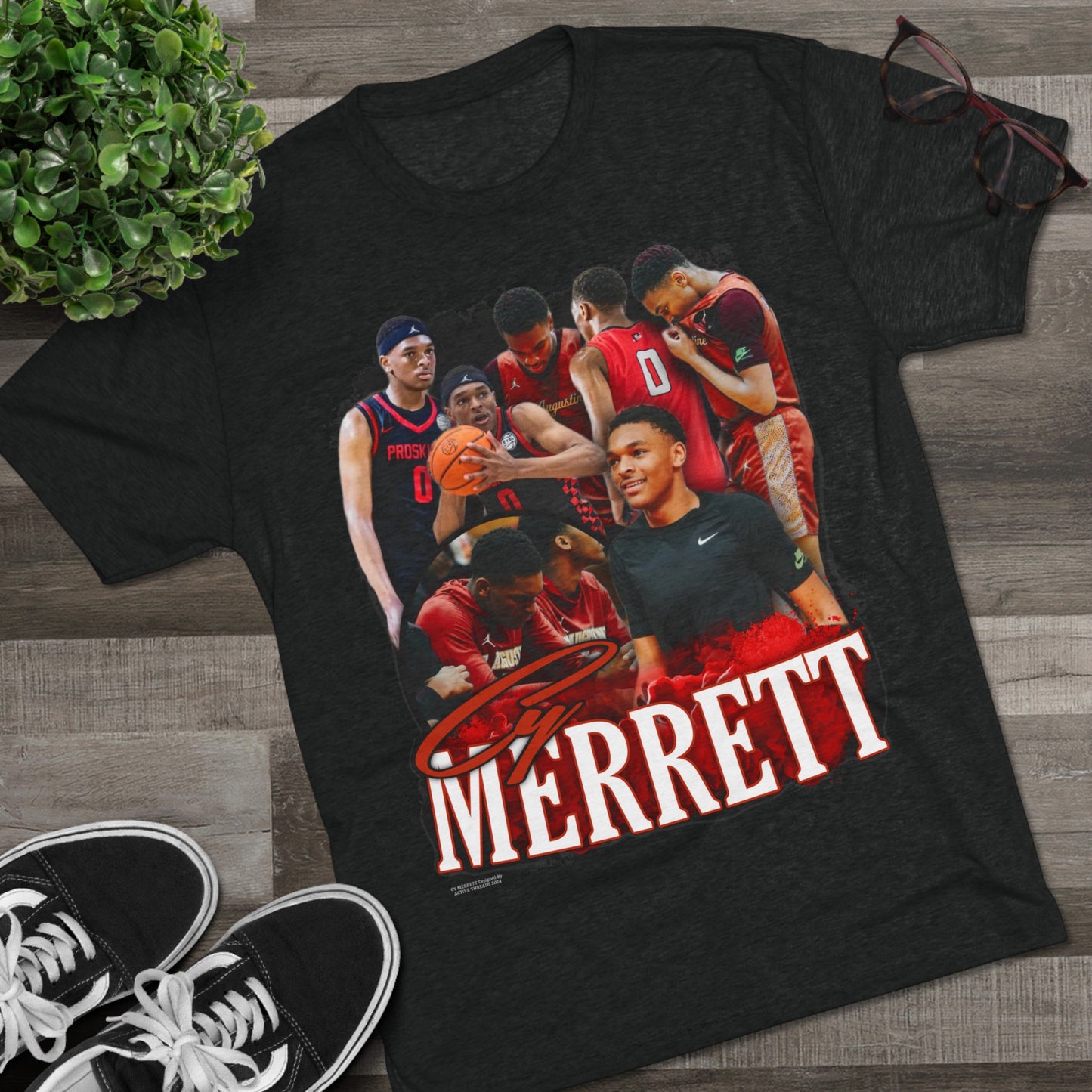 Cy Merrett Tri-Blend Crew Tee