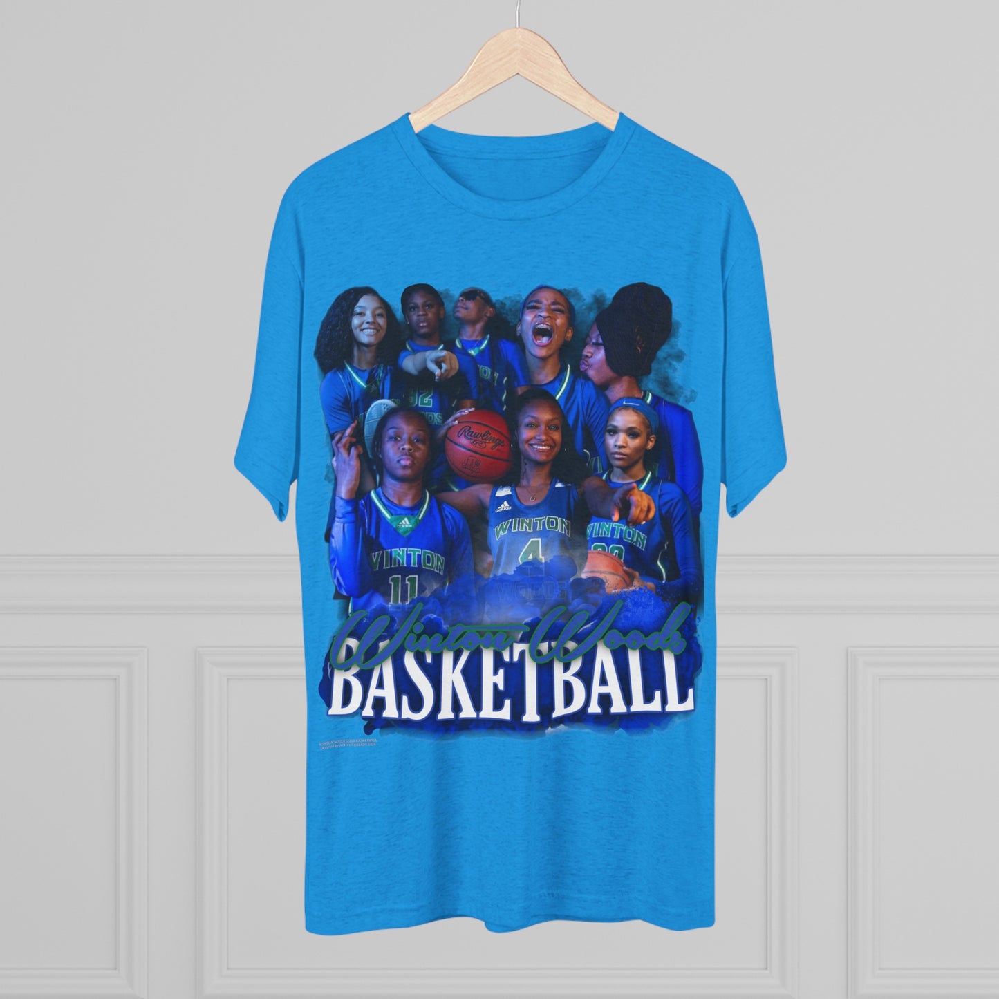 Winton Woods Girls Basketball Tri-Blend Crew Tee