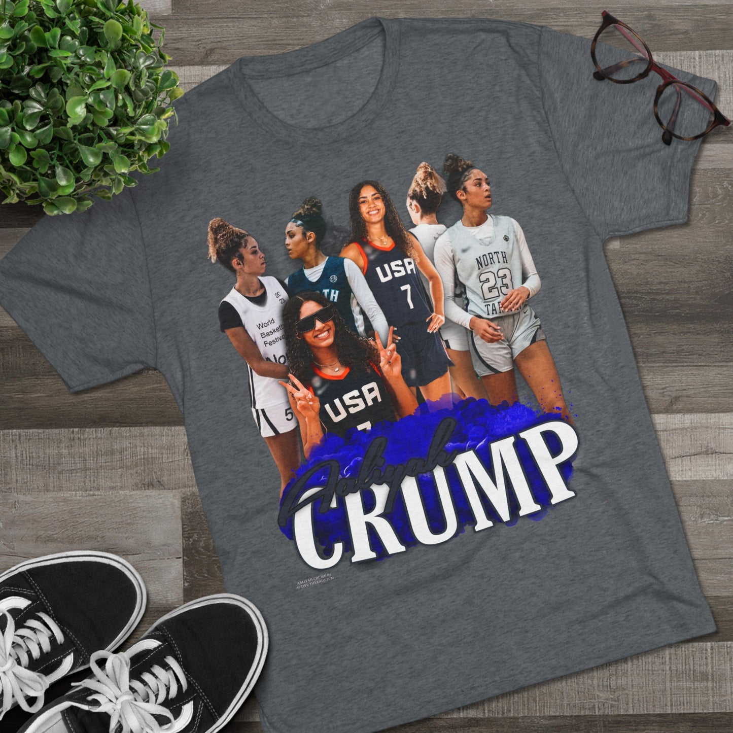 Aaliyah Crump Tri-Blend Crew Tee