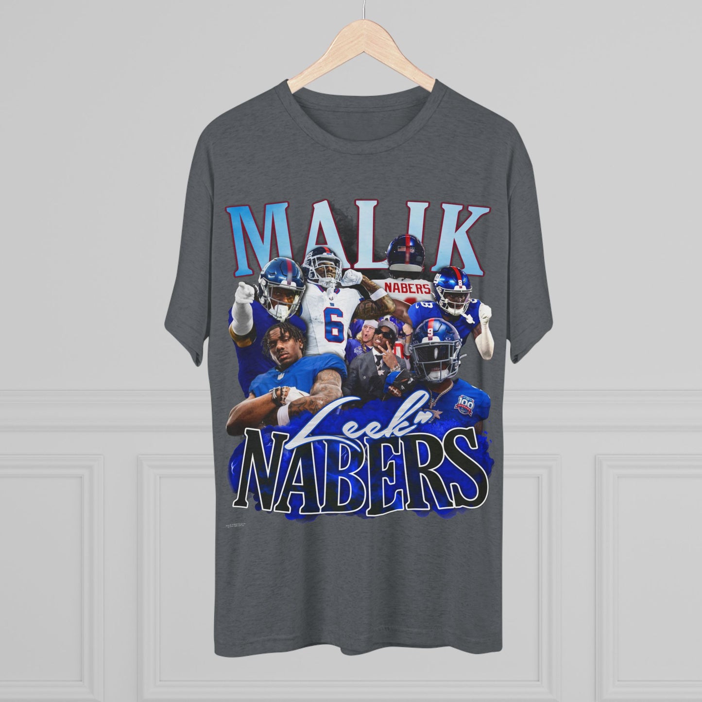 Malik Nabers Tri-Blend Crew Tee