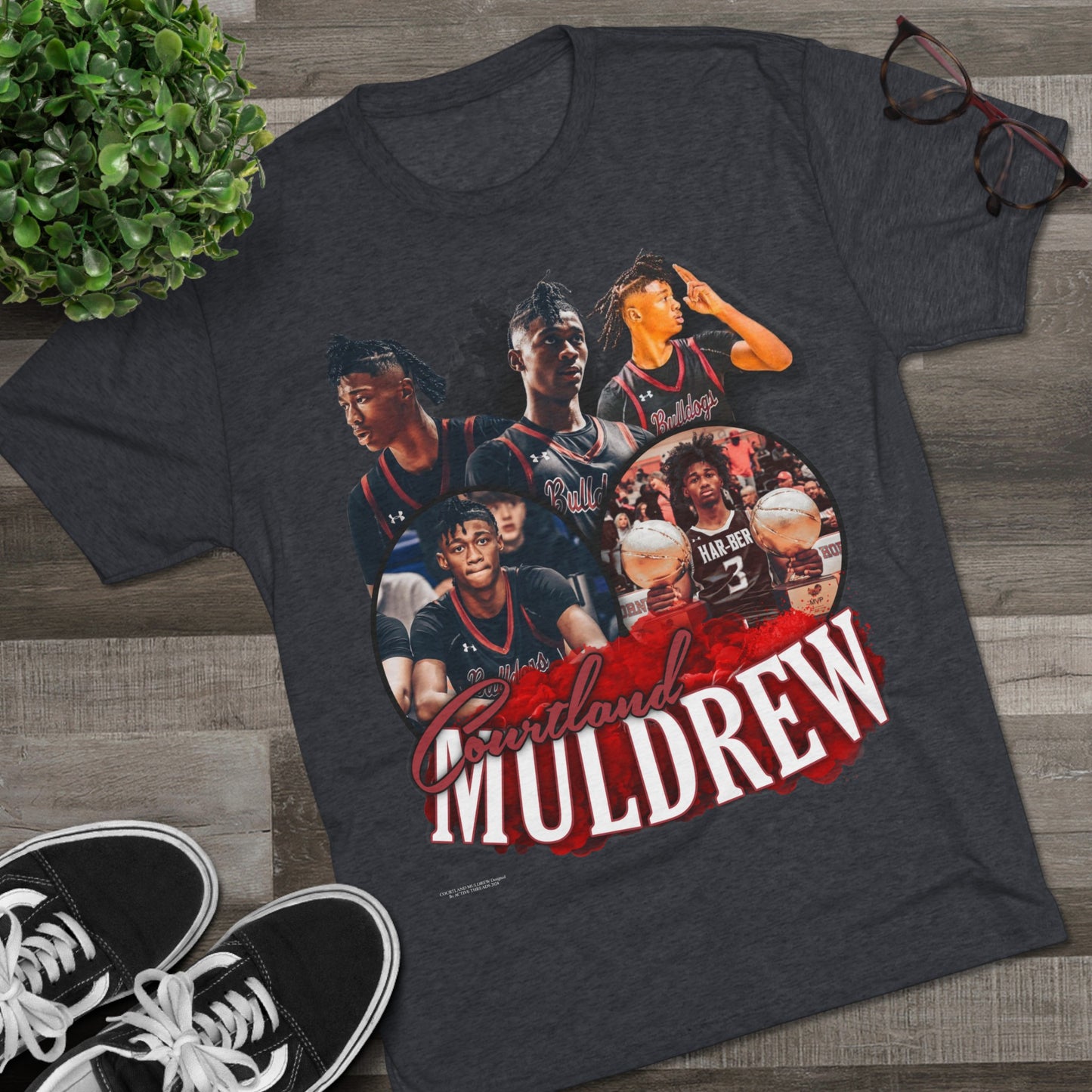 Courtland Muldrew Tri-Blend Crew Tee