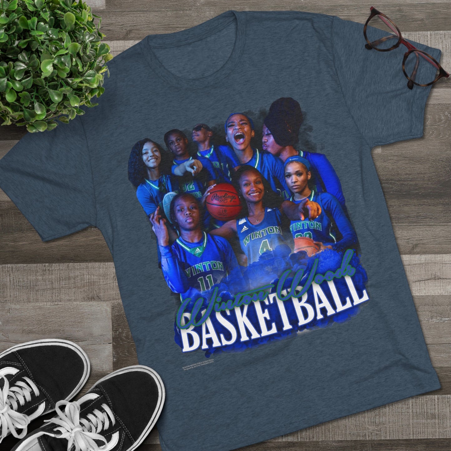 Winton Woods Girls Basketball Tri-Blend Crew Tee