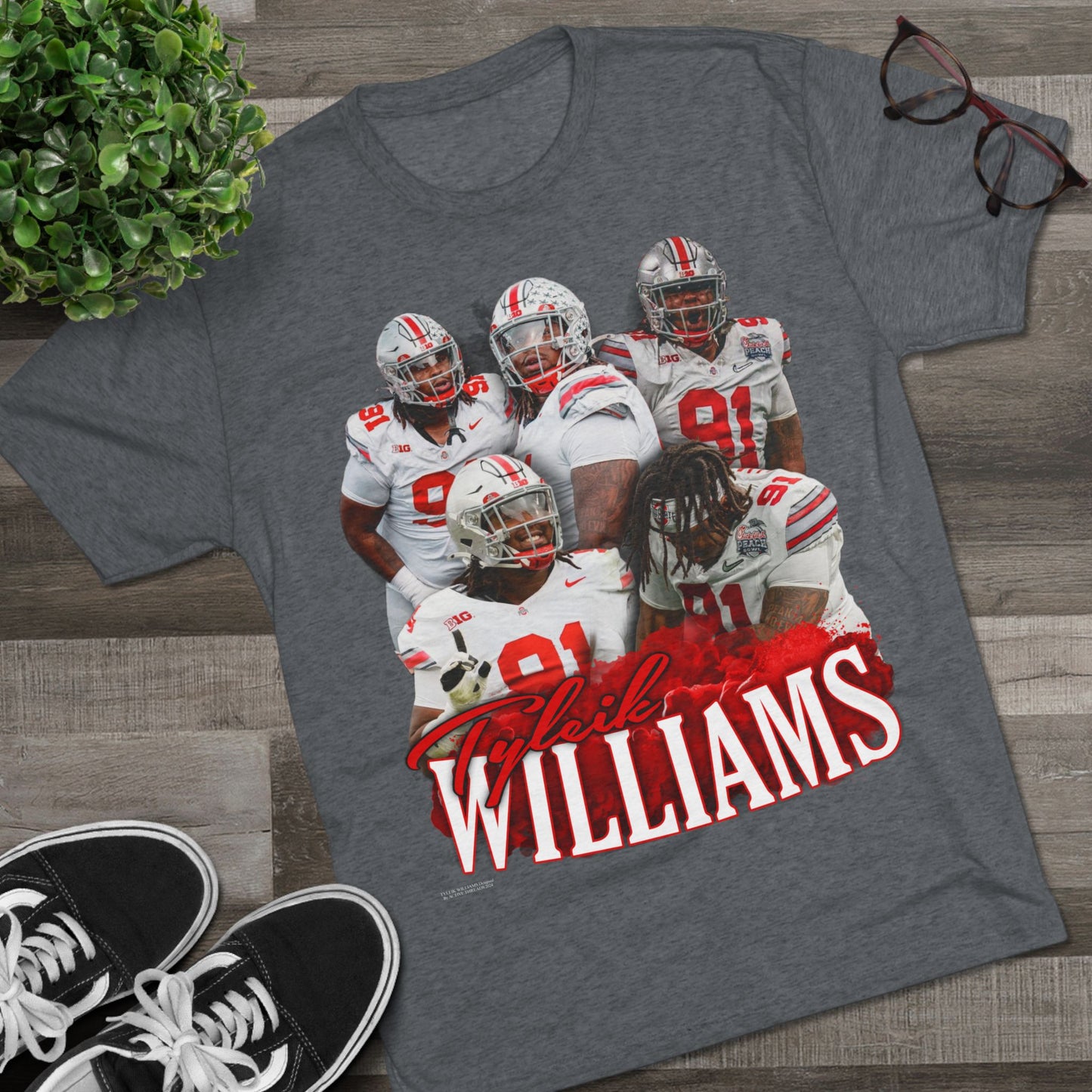 Tyleik Williams Tri-Blend Crew Tee