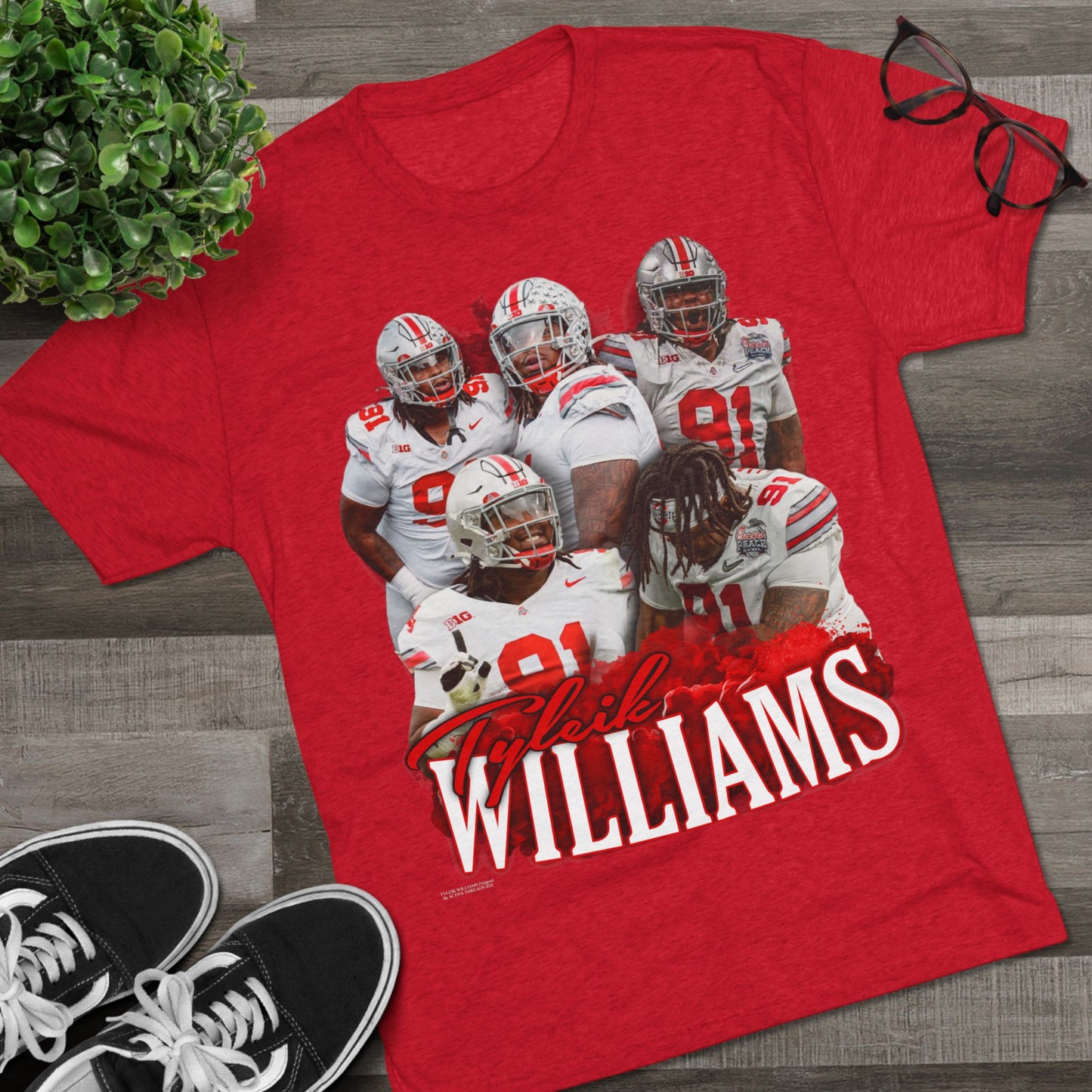 Tyleik Williams Tri-Blend Crew Tee