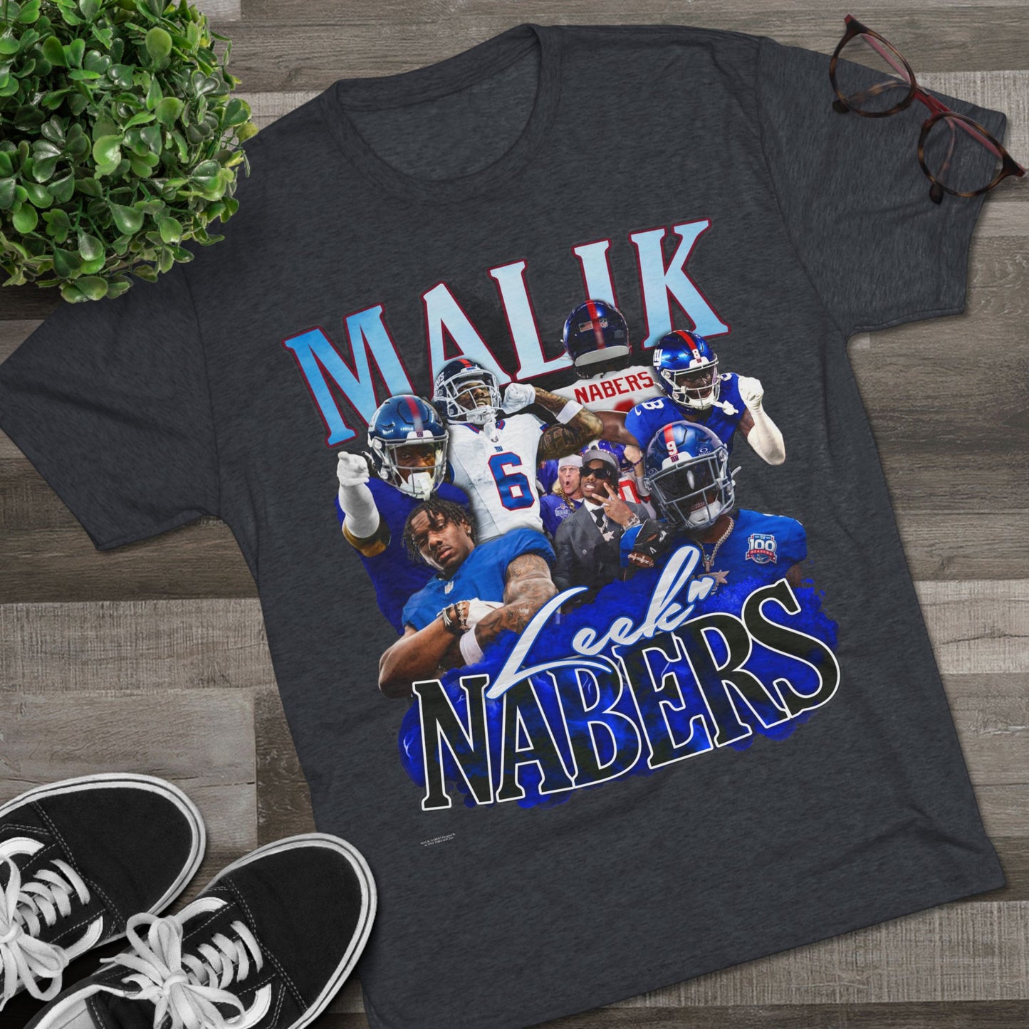 Malik Nabers Tri-Blend Crew Tee