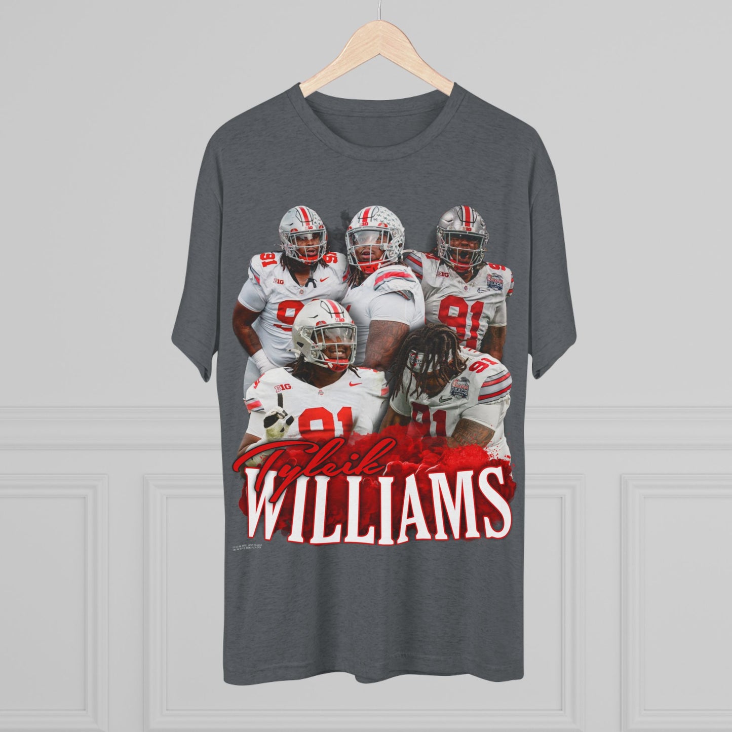 Tyleik Williams Tri-Blend Crew Tee