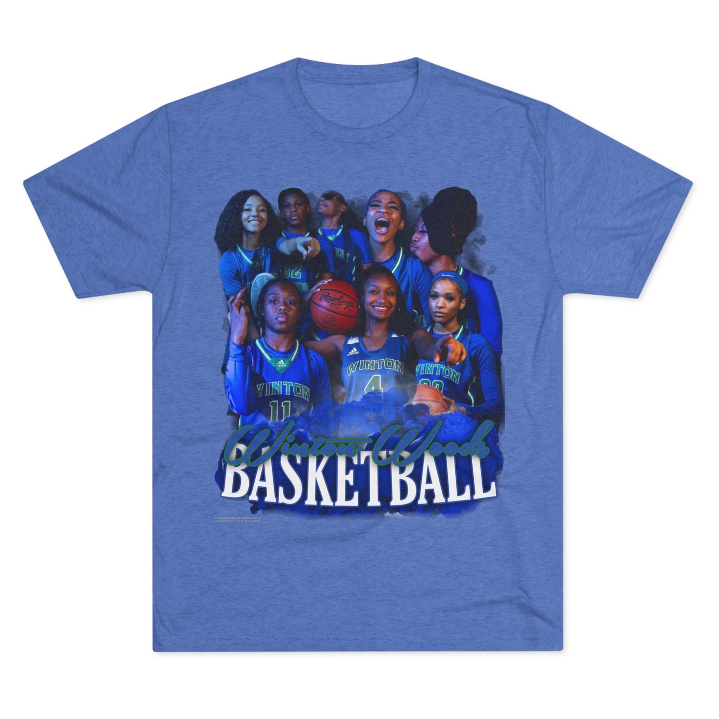 Winton Woods Girls Basketball Tri-Blend Crew Tee