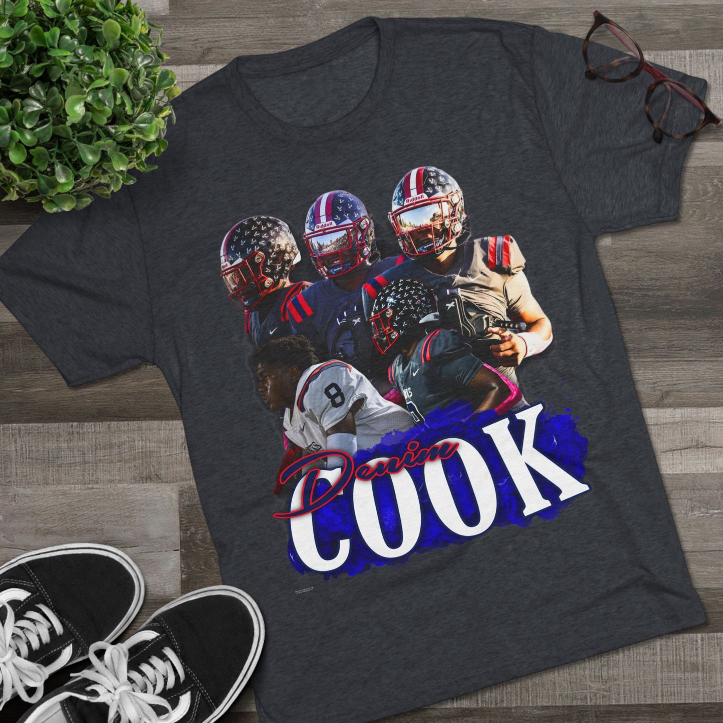 Denim Cook Tri-Blend Crew Tee