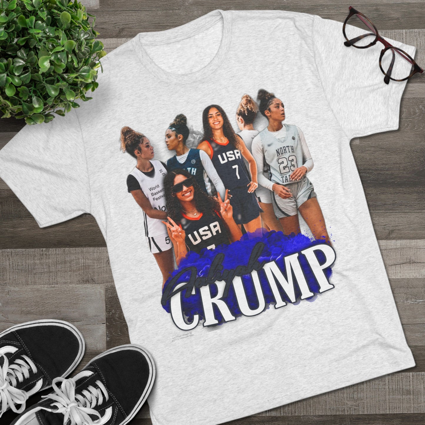 Aaliyah Crump Tri-Blend Crew Tee