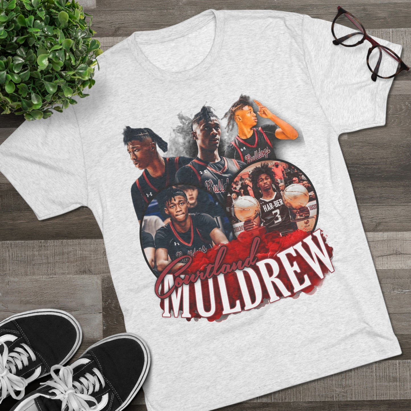 Courtland Muldrew Tri-Blend Crew Tee