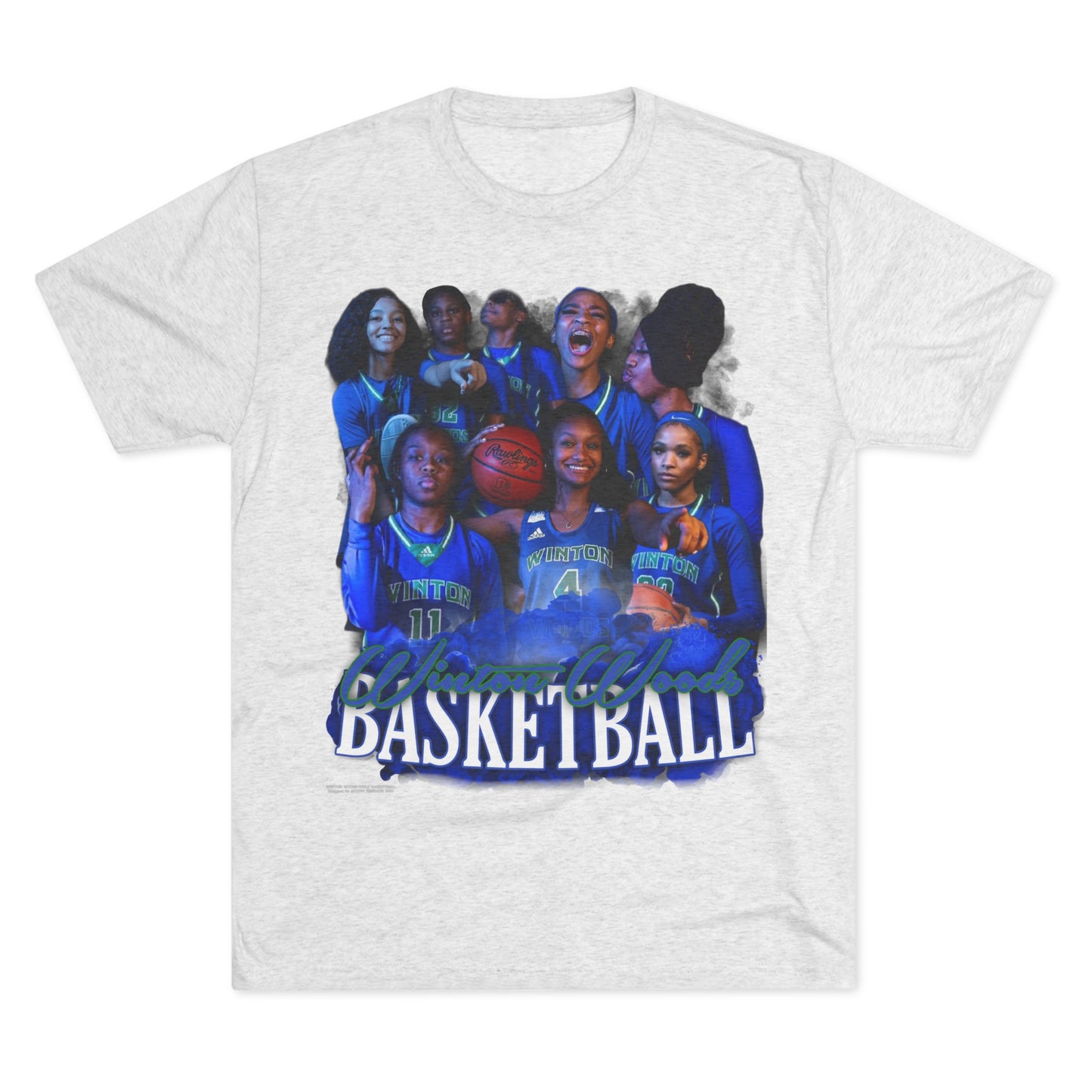 Winton Woods Girls Basketball Tri-Blend Crew Tee