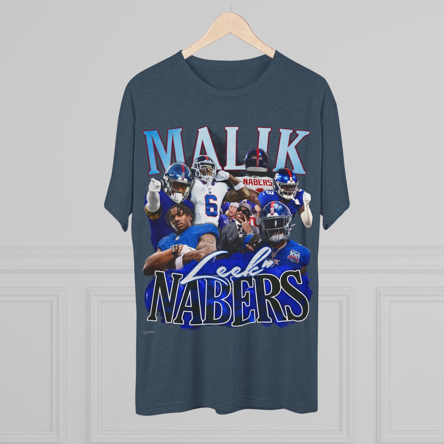 Malik Nabers Tri-Blend Crew Tee