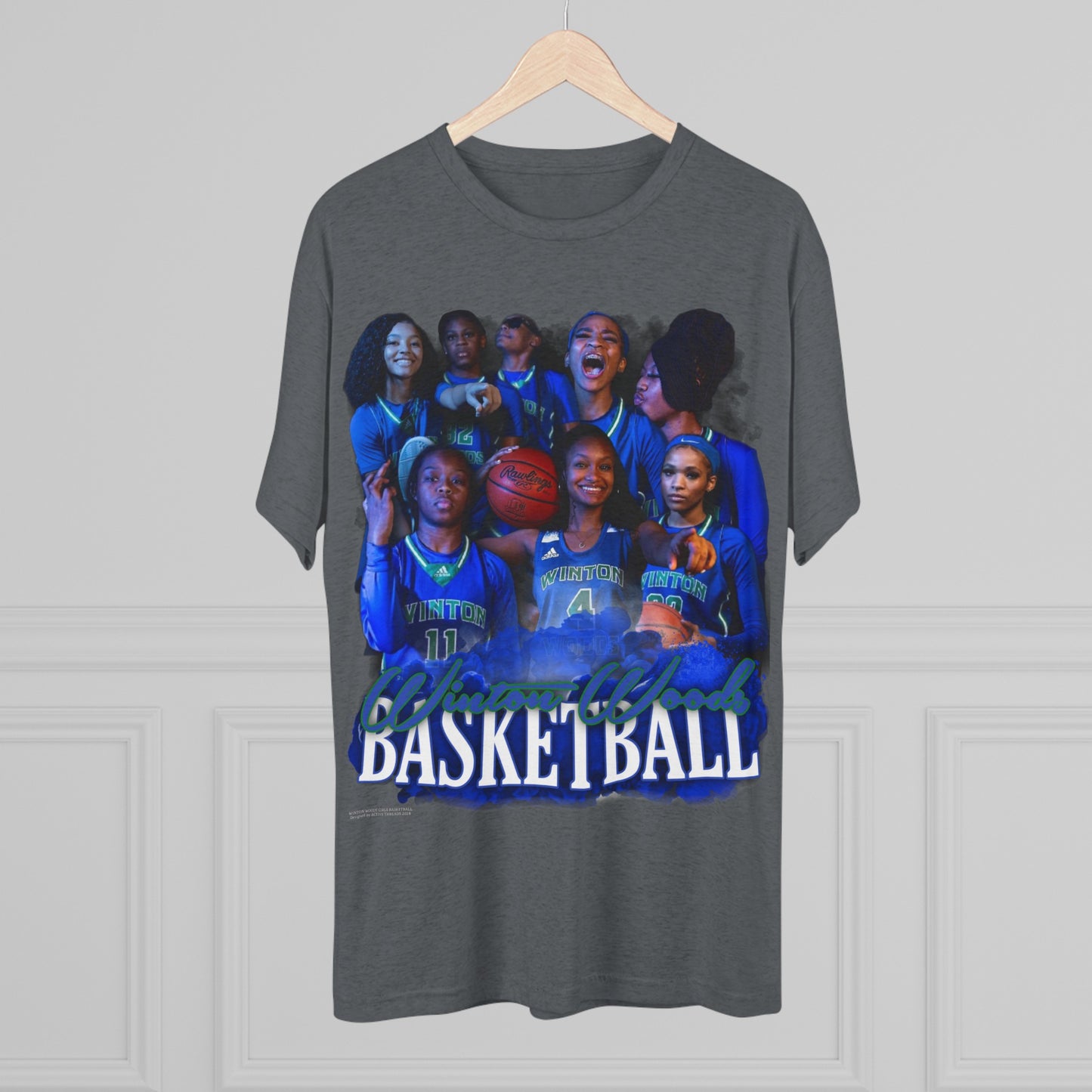 Winton Woods Girls Basketball Tri-Blend Crew Tee