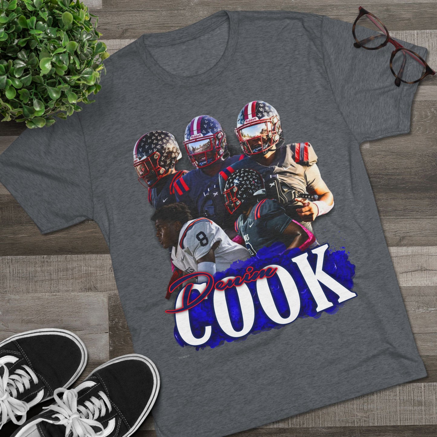 Denim Cook Tri-Blend Crew Tee