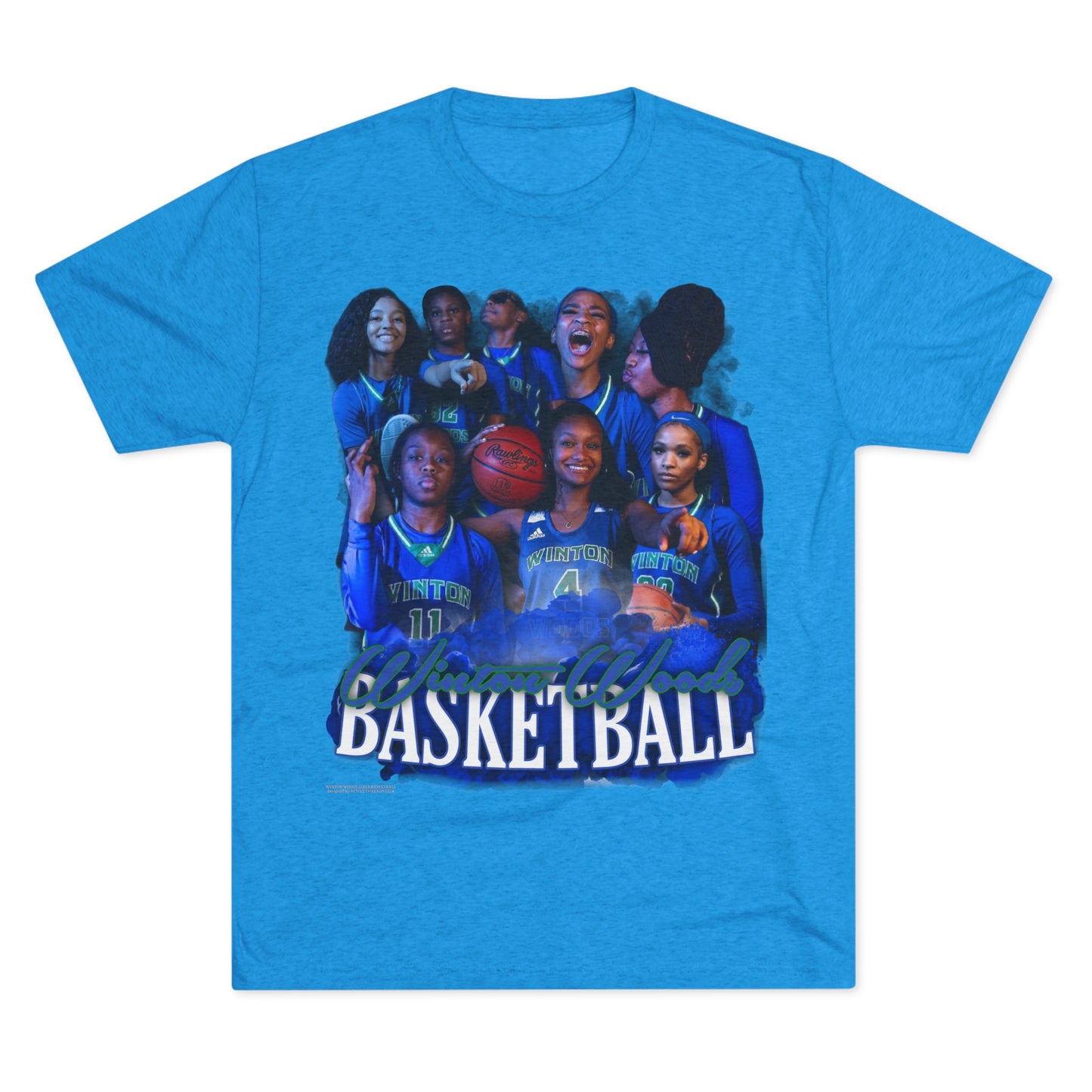Winton Woods Girls Basketball Tri-Blend Crew Tee