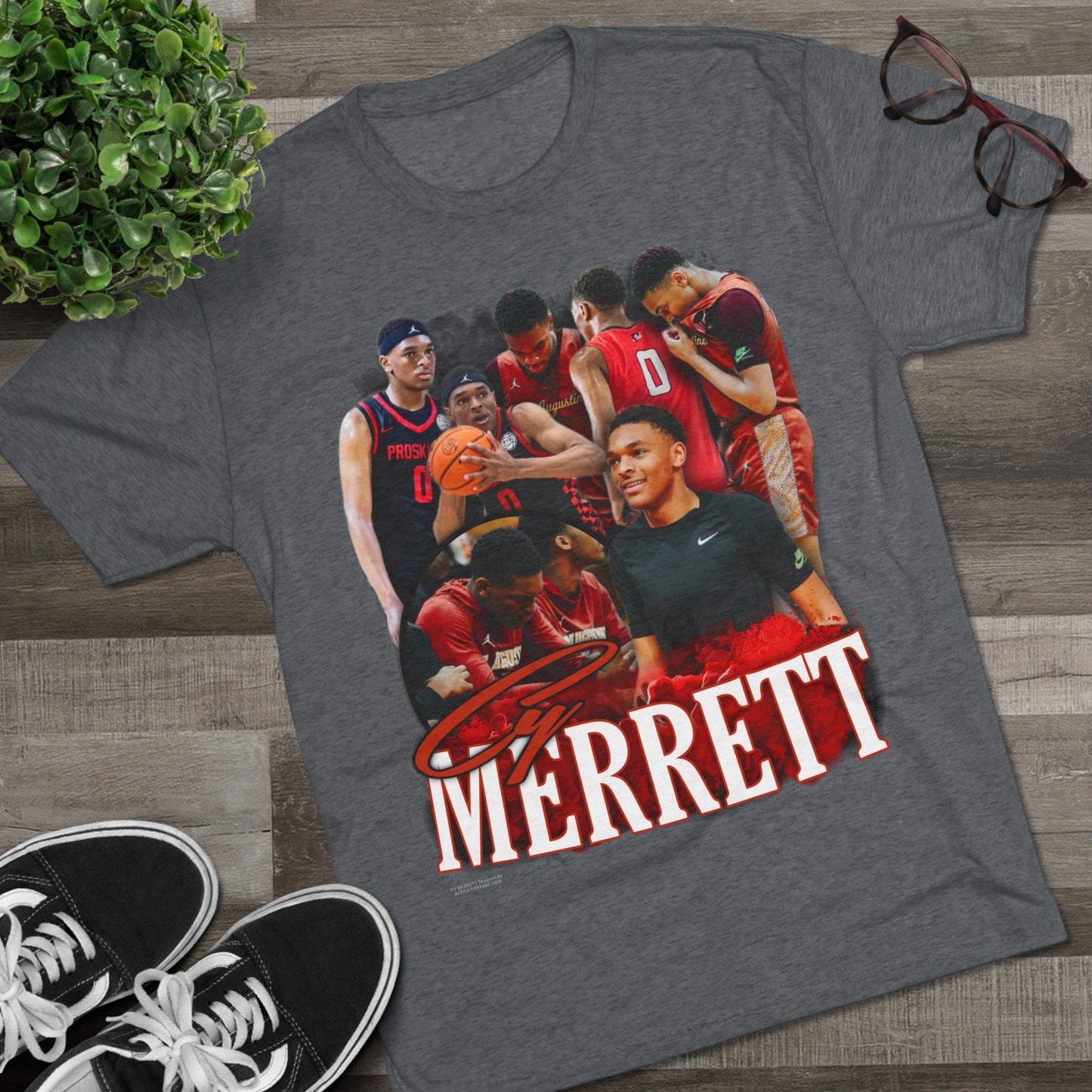 Cy Merrett Tri-Blend Crew Tee