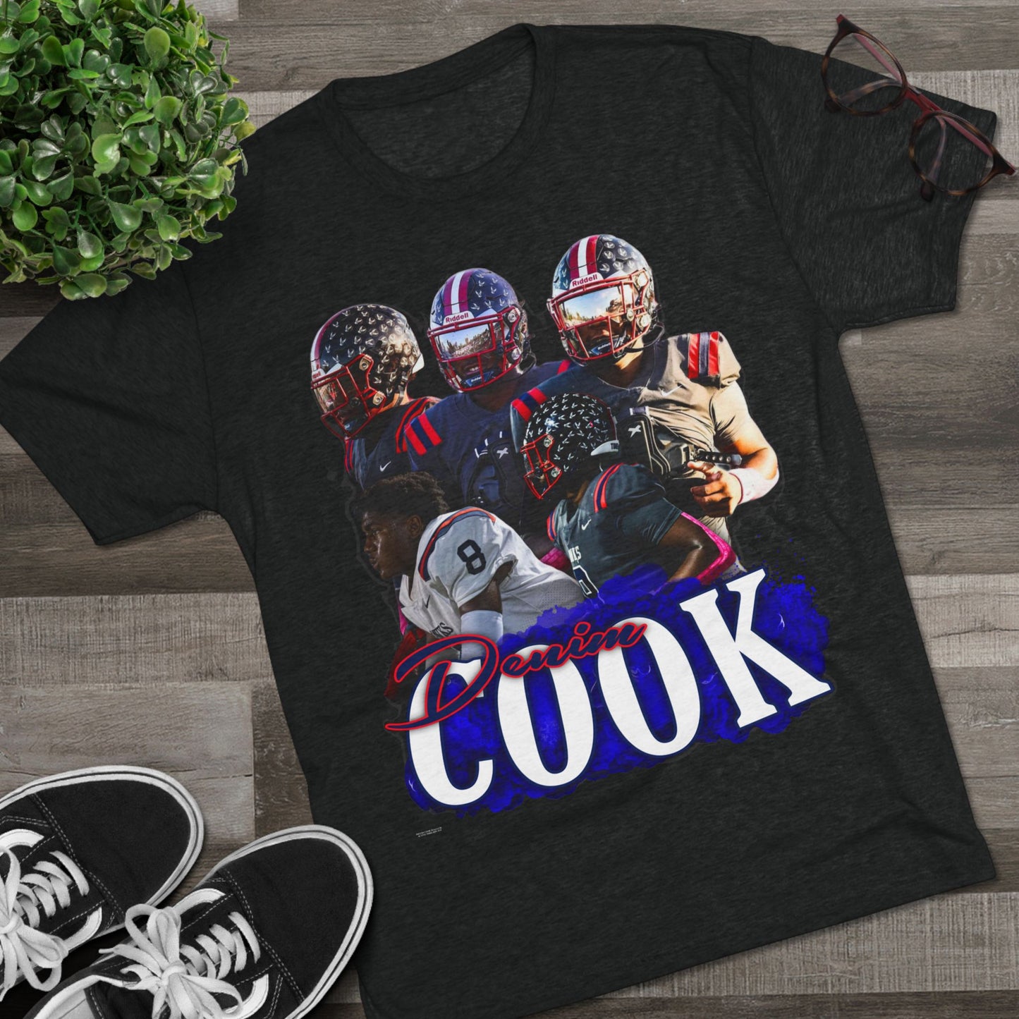 Denim Cook Tri-Blend Crew Tee