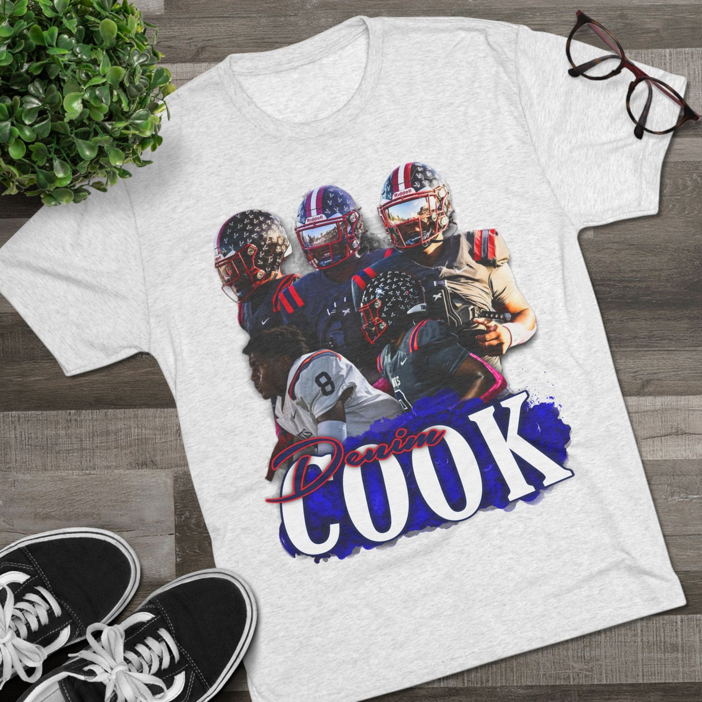 Denim Cook Tri-Blend Crew Tee