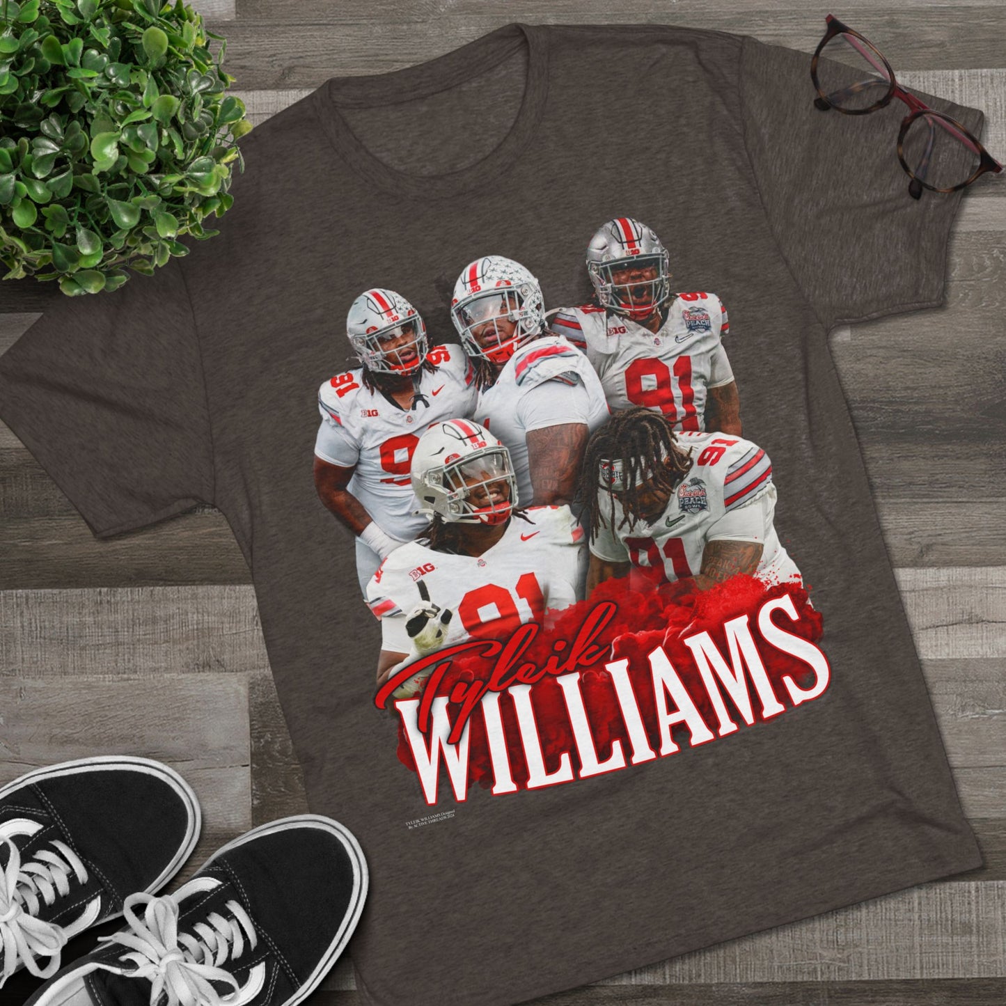 Tyleik Williams Tri-Blend Crew Tee