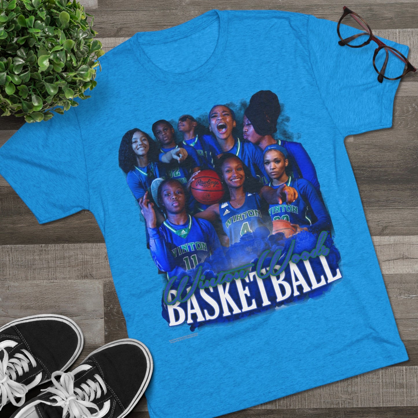 Winton Woods Girls Basketball Tri-Blend Crew Tee