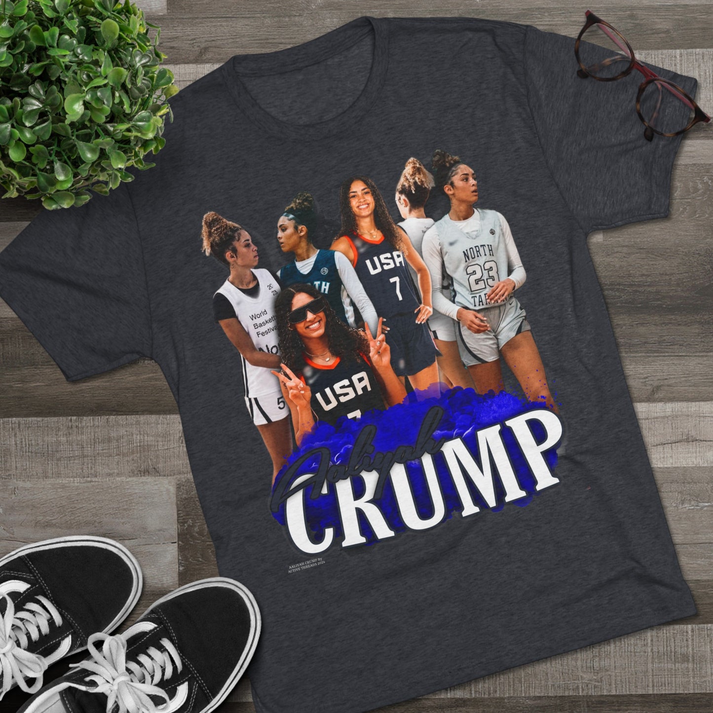 Aaliyah Crump Tri-Blend Crew Tee