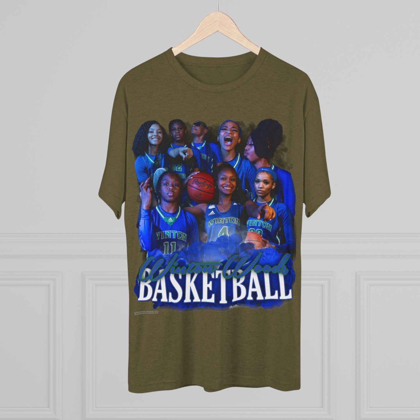Winton Woods Girls Basketball Tri-Blend Crew Tee