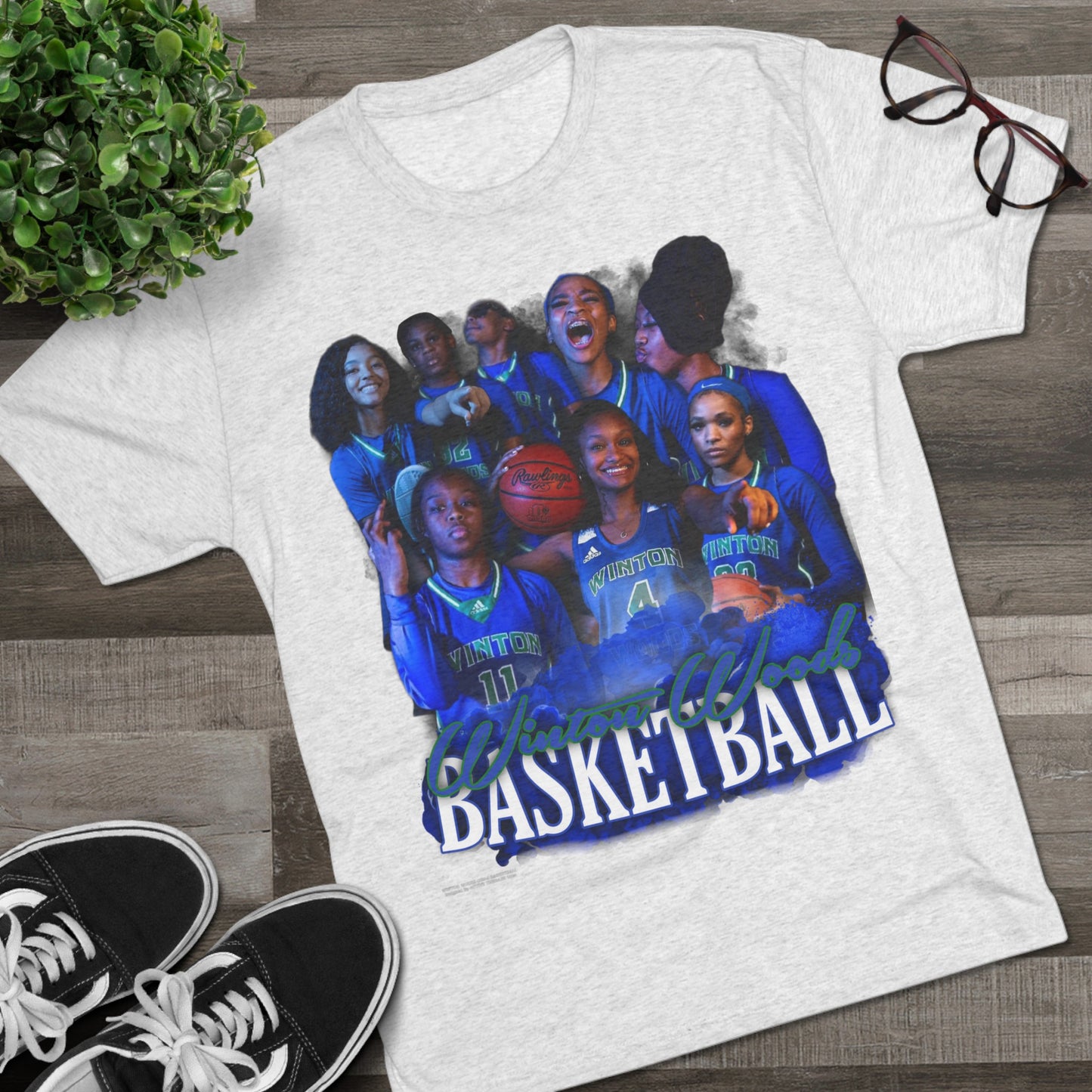 Winton Woods Girls Basketball Tri-Blend Crew Tee