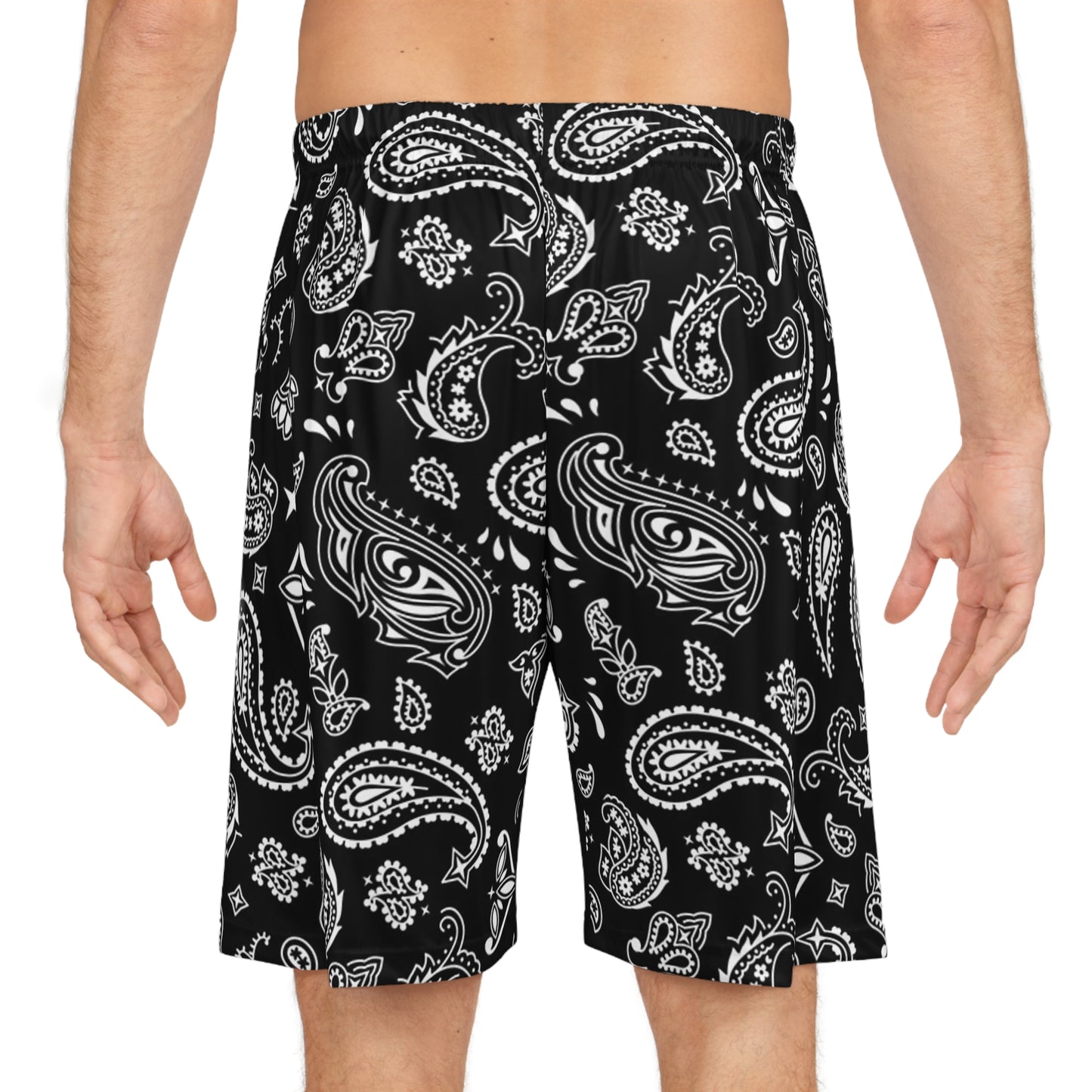 Black Bandana Shorts