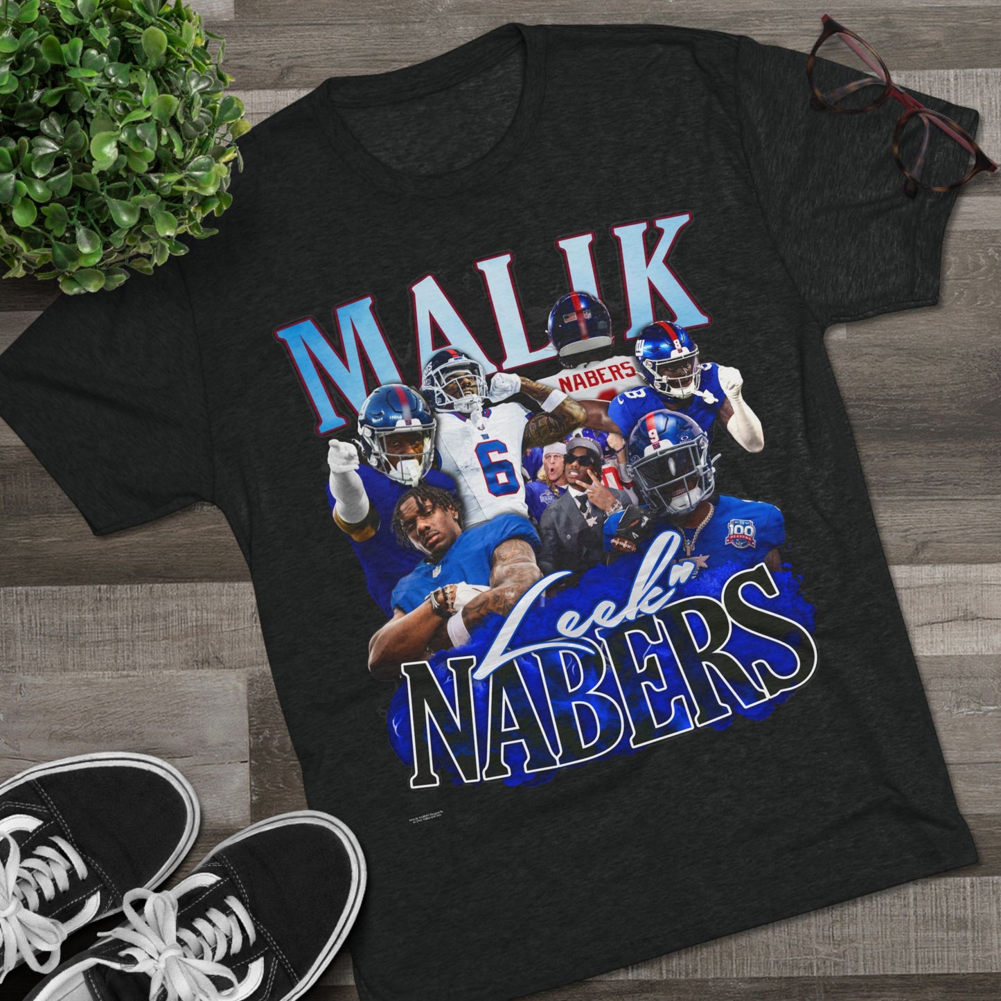 Malik Nabers Tri-Blend Crew Tee
