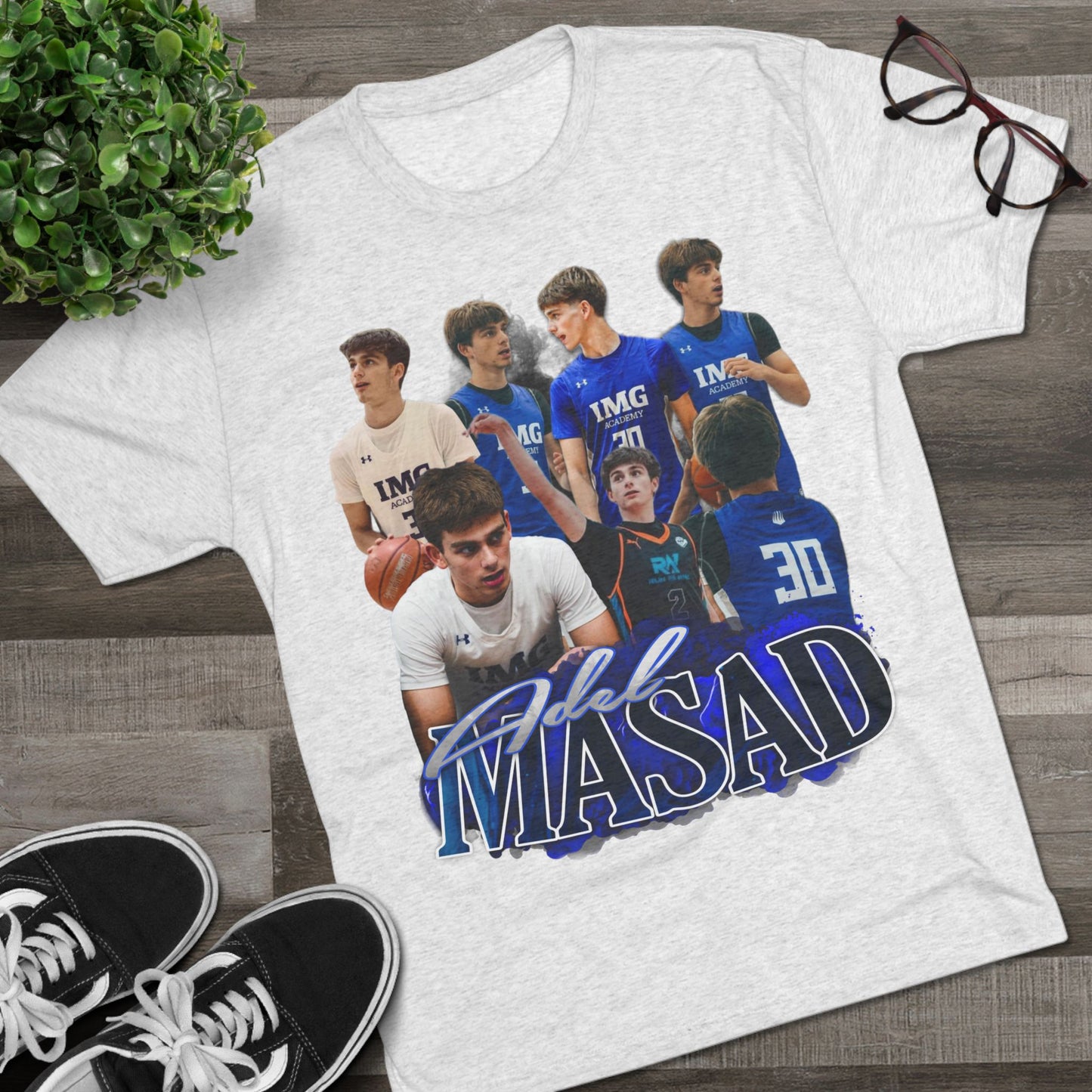 Adel Masad Tri-Blend Crew Tee