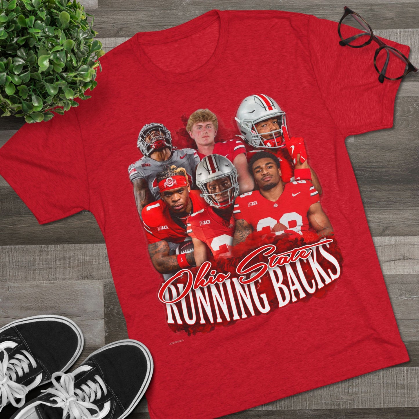 Ohio State Running Backs Tri-Blend Crew Tee