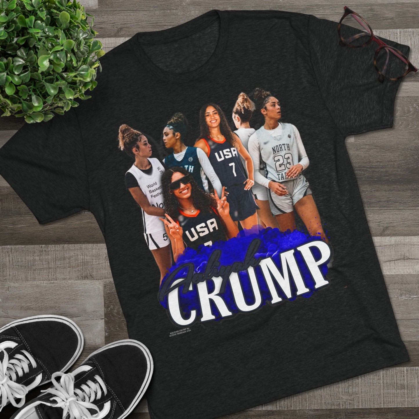 Aaliyah Crump Tri-Blend Crew Tee