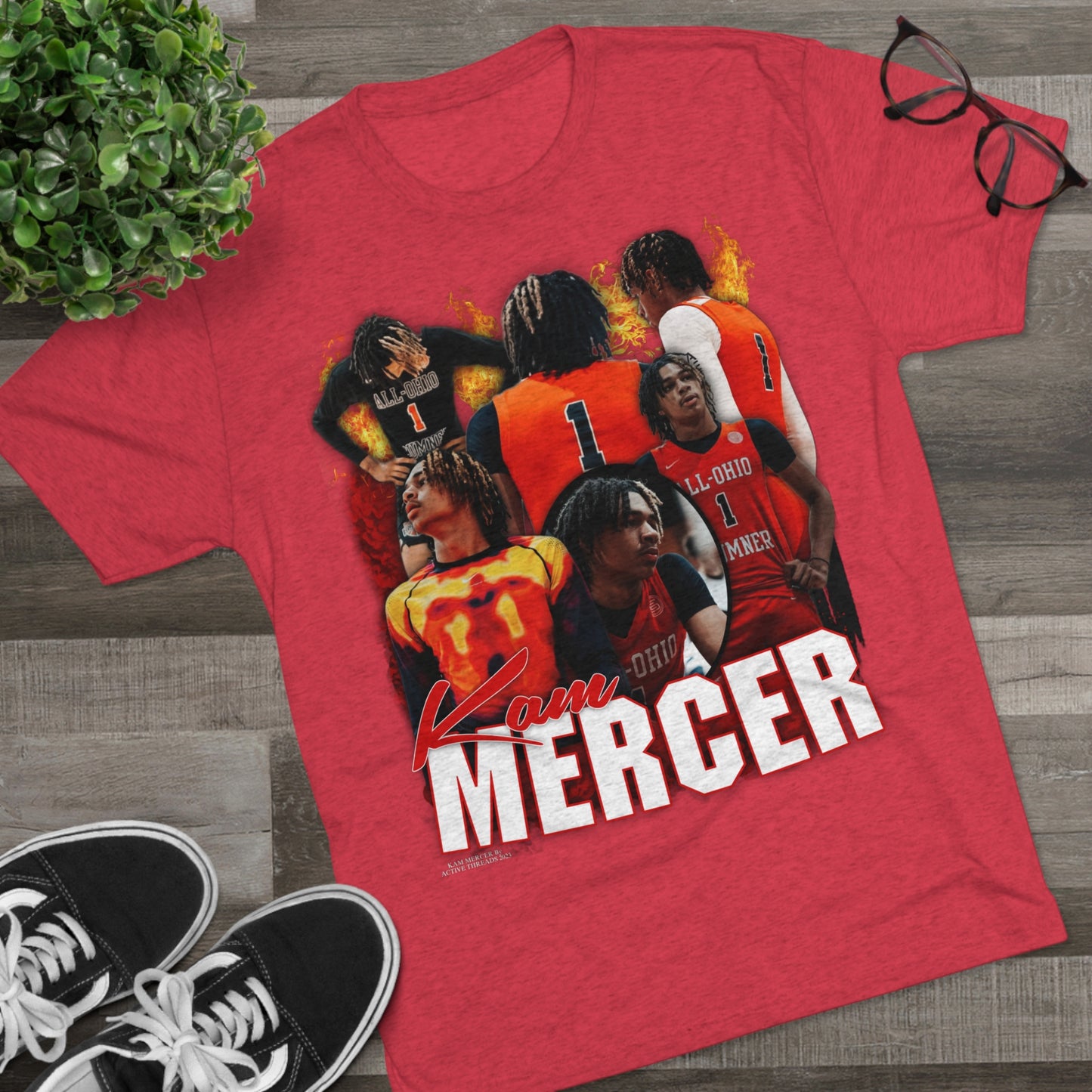 Kam Mercer Tri-Blend Crew Tee