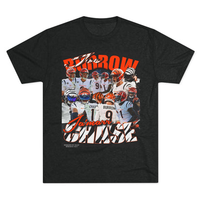 Joe Burrow X Jammar Chase Tri-Blend Crew Tee