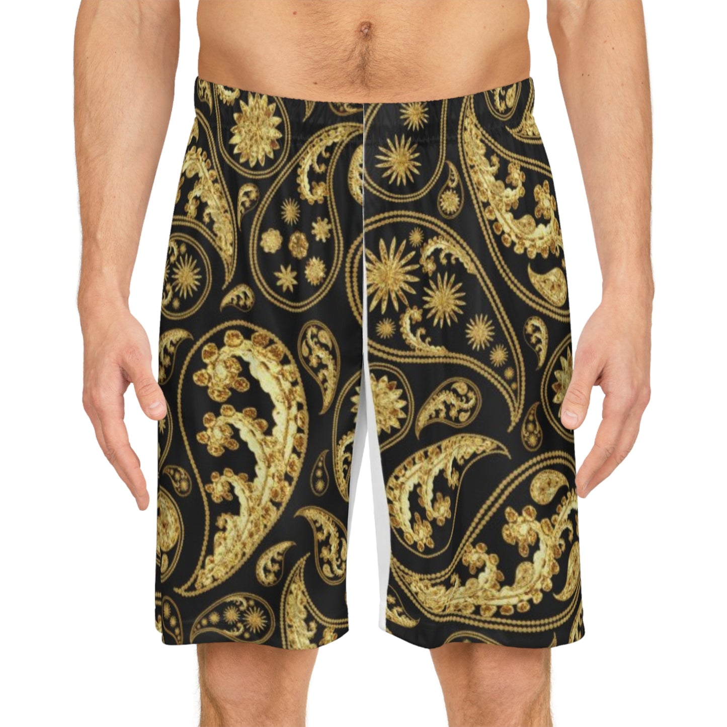 Gold Bandana Shorts