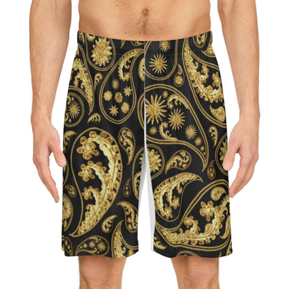 Gold Bandana Shorts