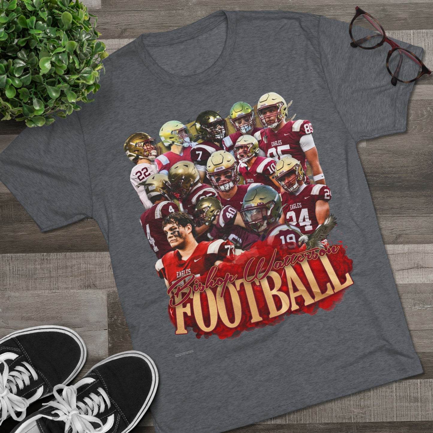 Watterson Football 2024 Tri-Blend Crew Tee