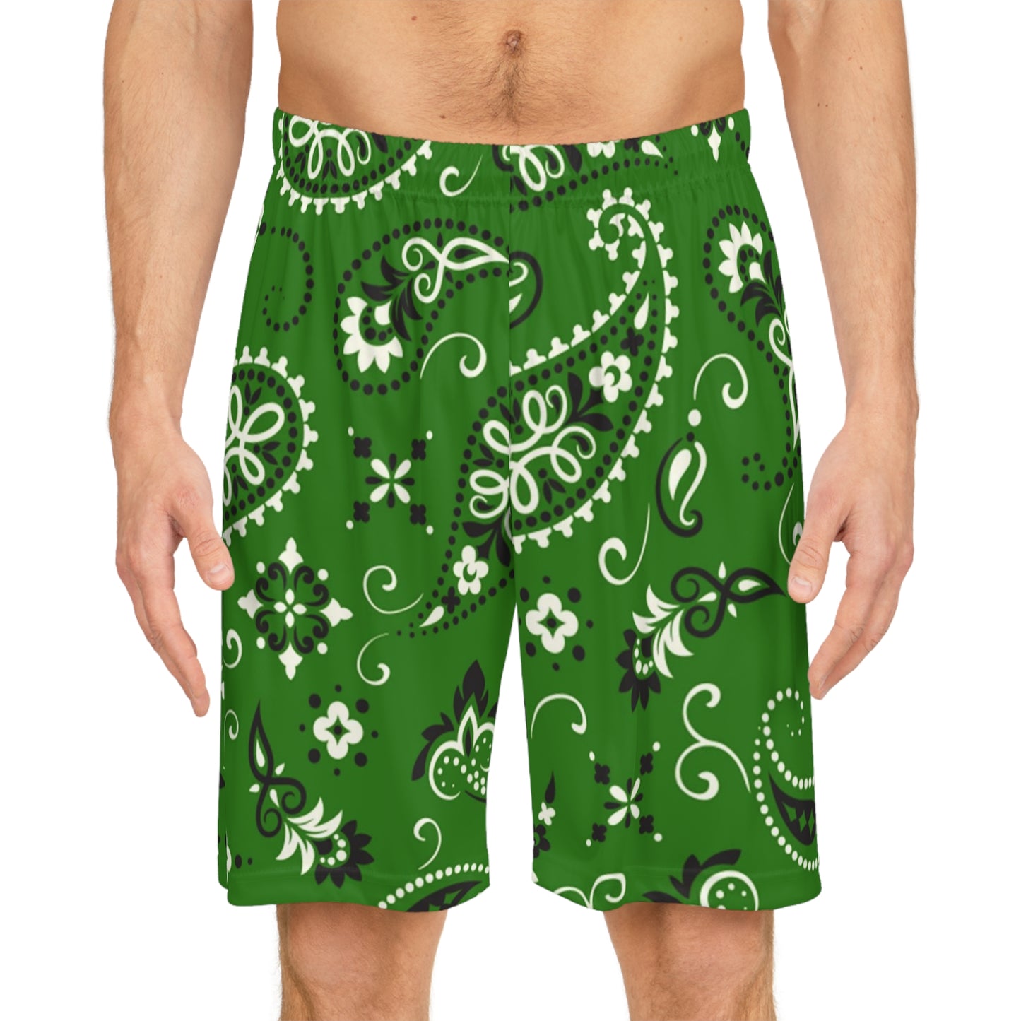 Green Bandana Shorts